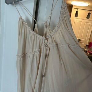 Free People Cream Strappy Top